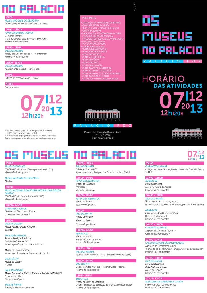 "Os museus no Palácio"